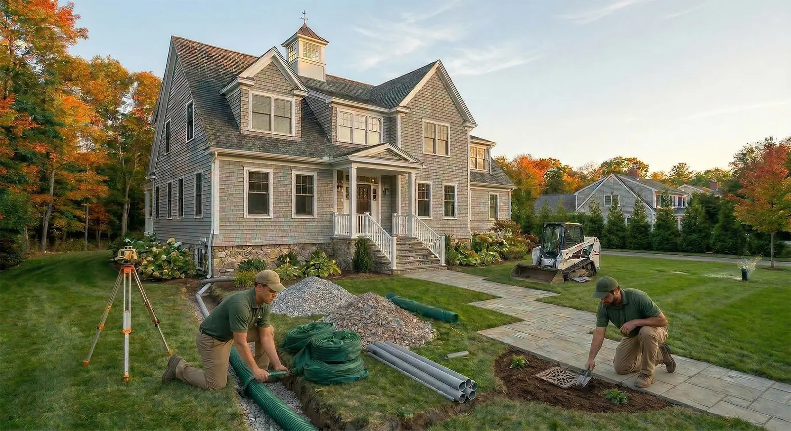 Outdoor landscaping and construction project in the Contrast Landscape project gallery