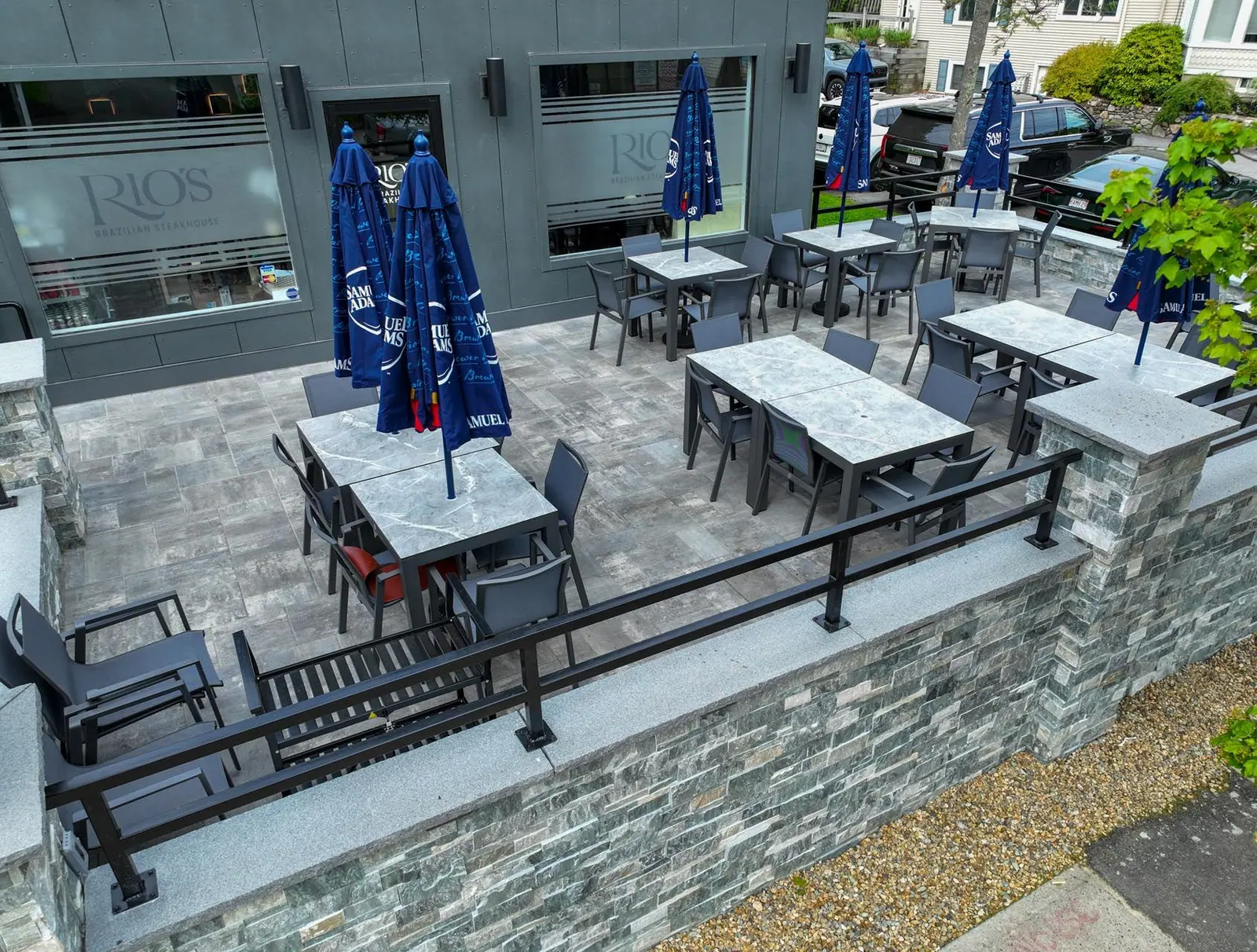 Outdoor landscaping and construction project in the Contrast Landscape project gallery
