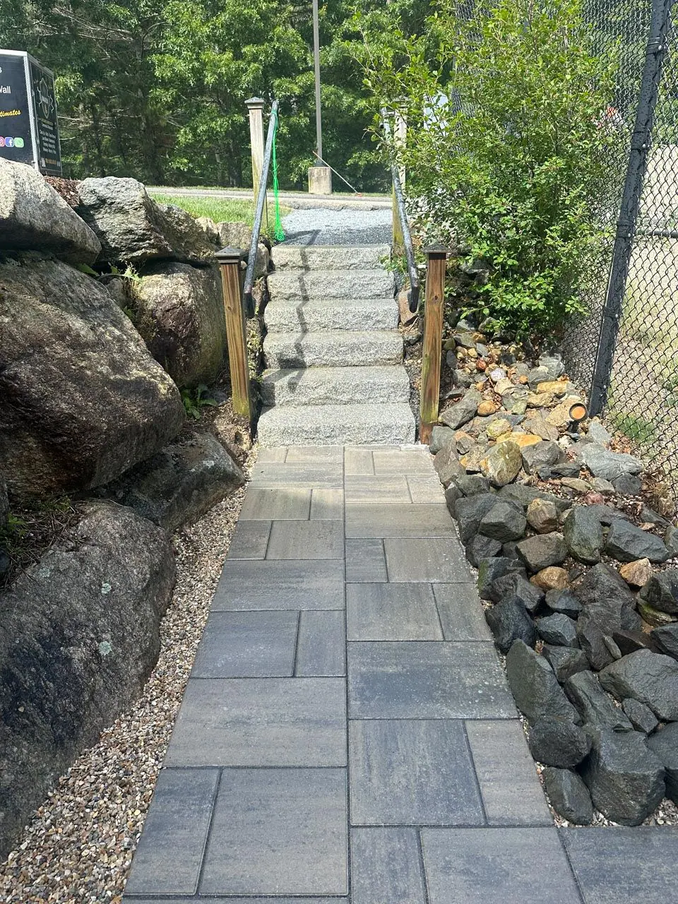 Outdoor landscaping and construction project in the Contrast Landscape project gallery