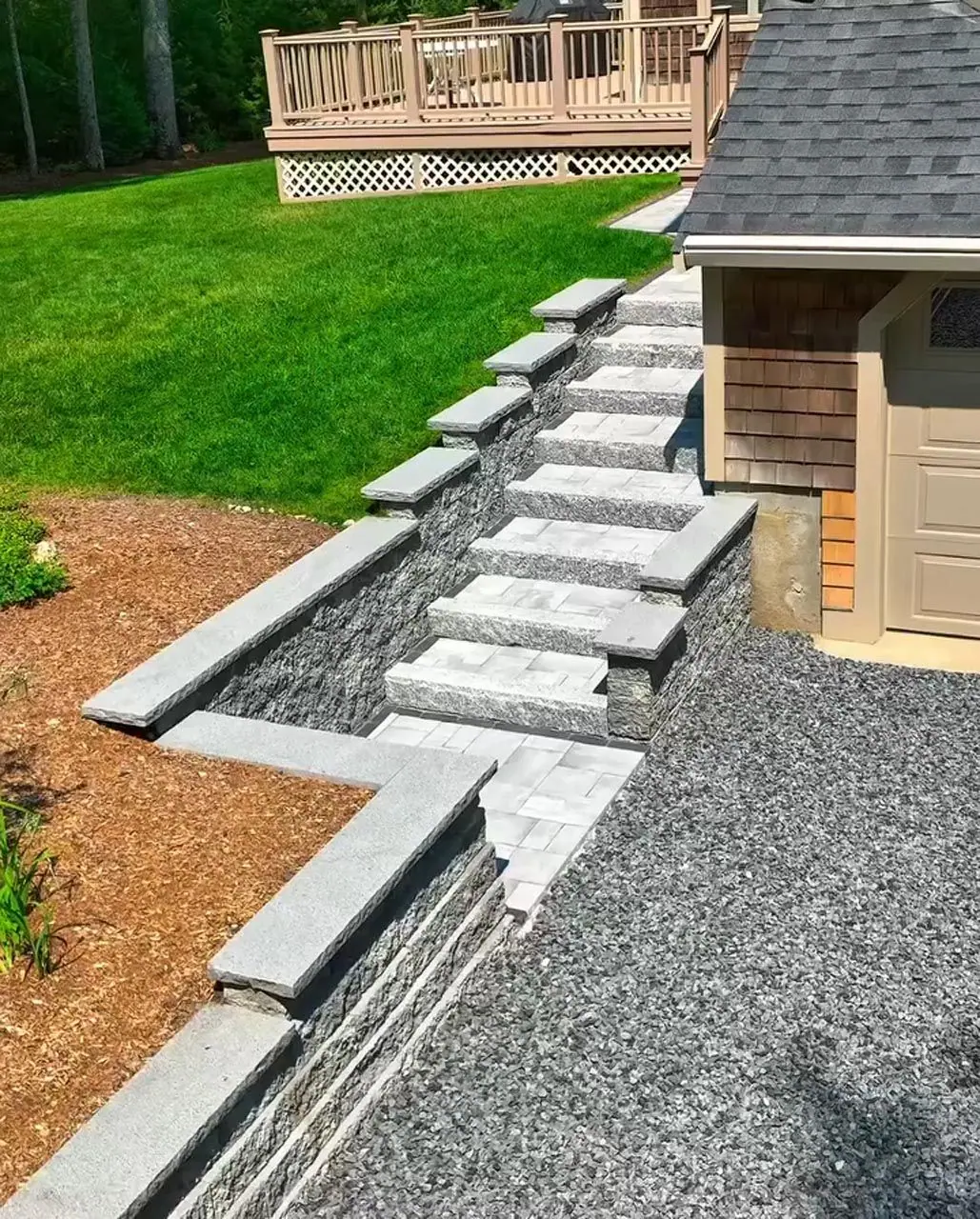Outdoor landscaping and construction project in the Contrast Landscape project gallery