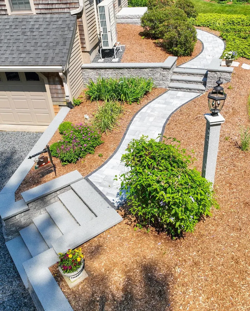 Outdoor landscaping and construction project in the Contrast Landscape project gallery