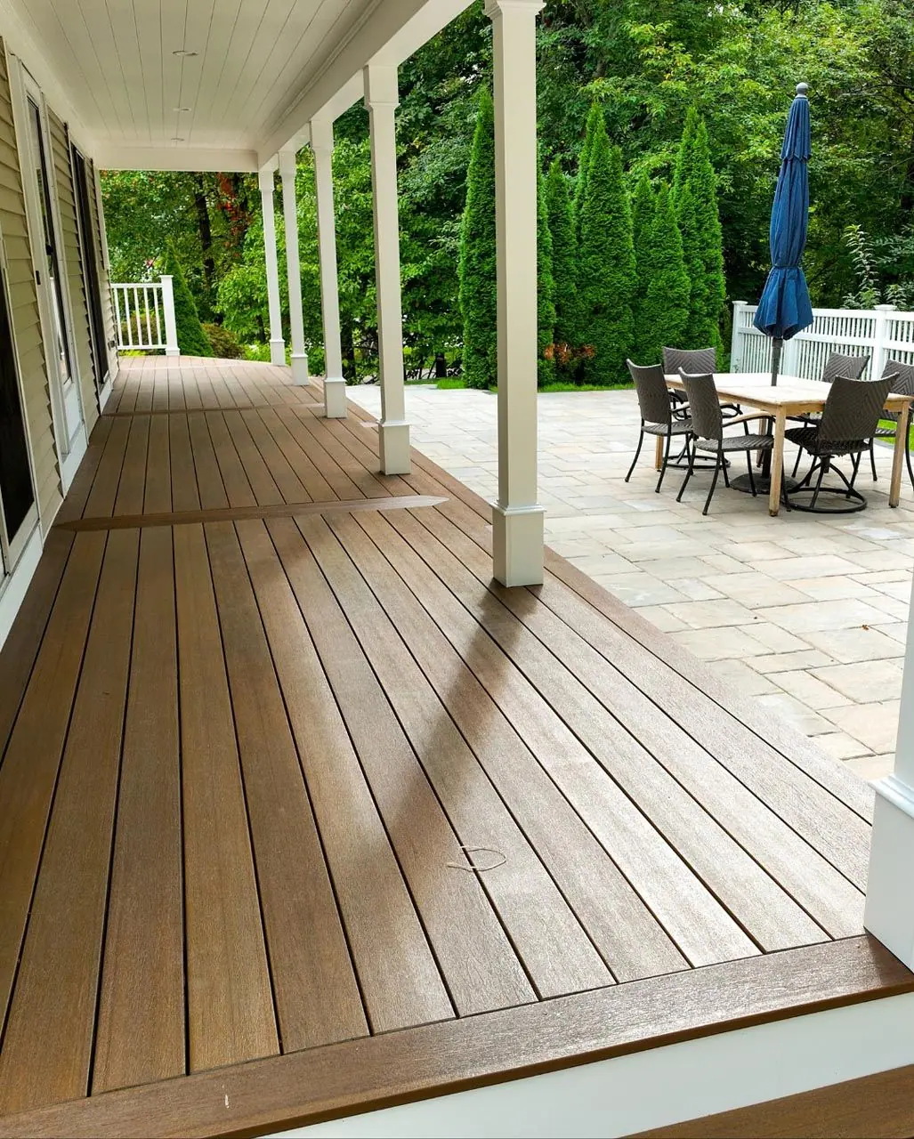 Outdoor landscaping and construction project in the Contrast Landscape project gallery
