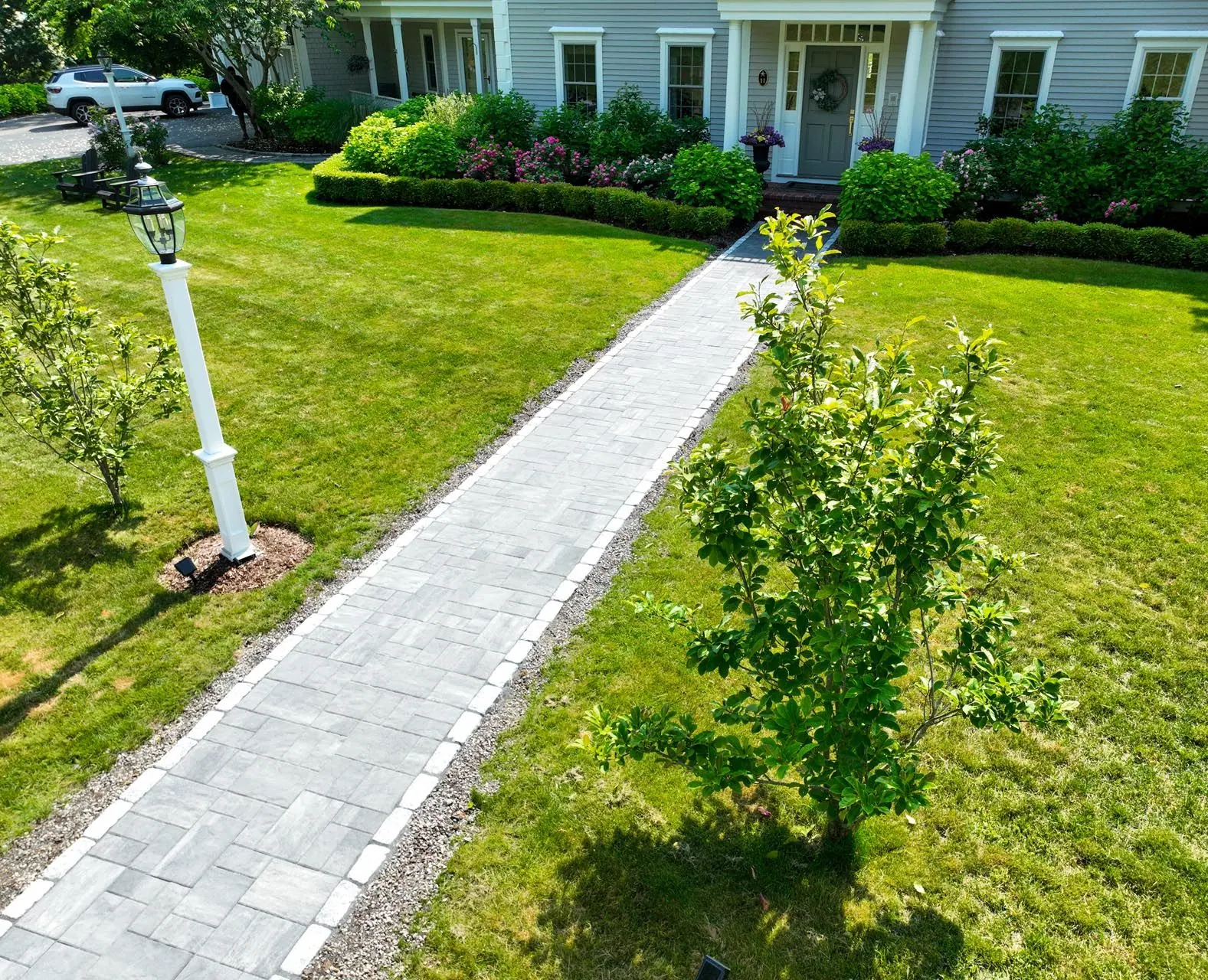 Outdoor landscaping and construction project in the Contrast Landscape project gallery