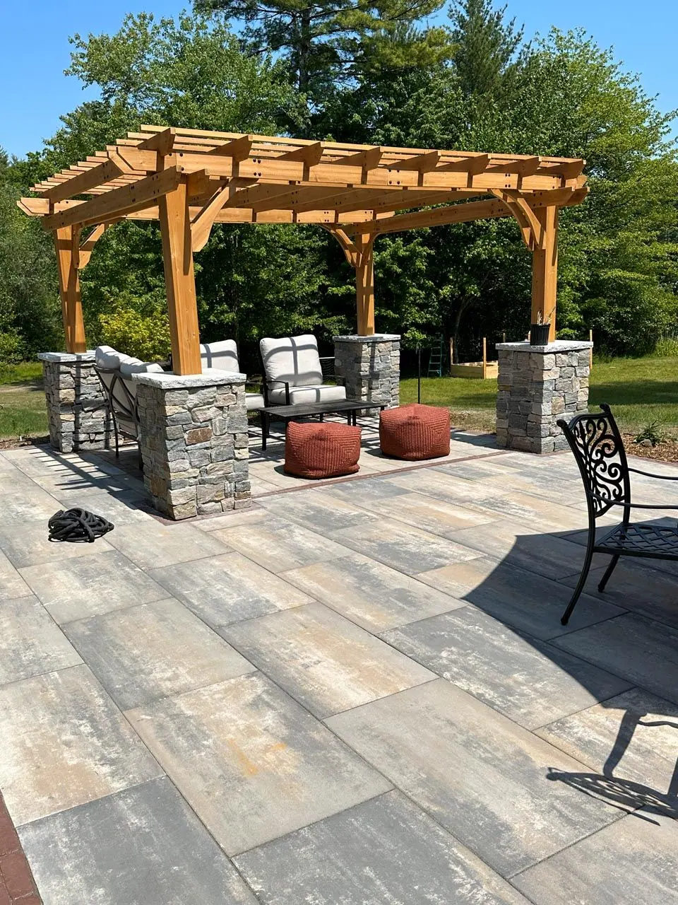 Outdoor landscaping and construction project in the Contrast Landscape project gallery