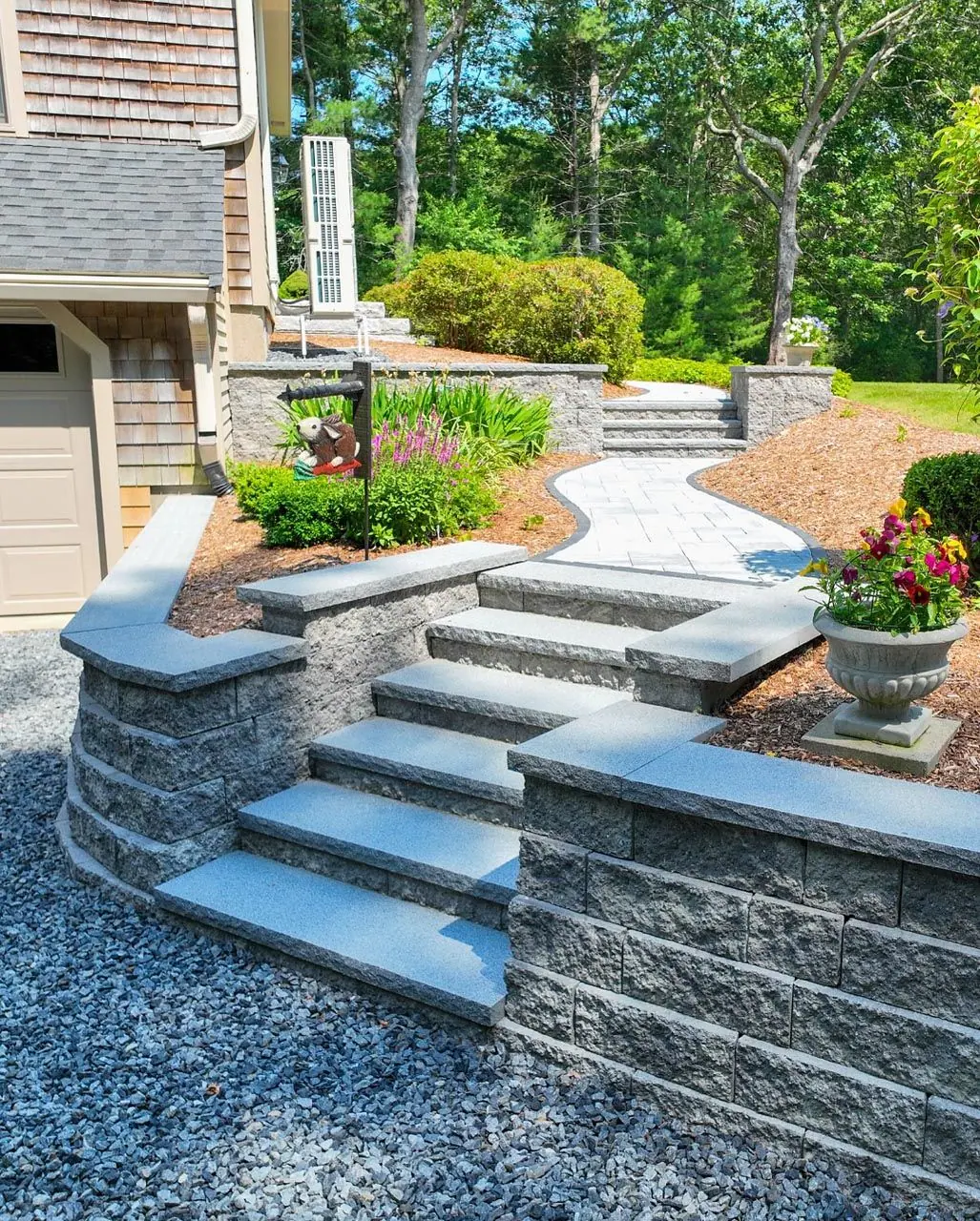 Outdoor landscaping and construction project in the Contrast Landscape project gallery